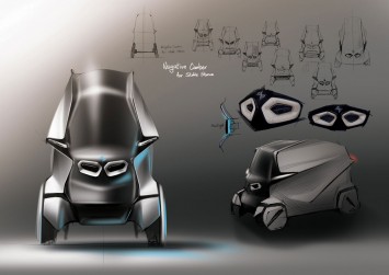 BMW Quart Concept by Yujin Kim - Design Sketches