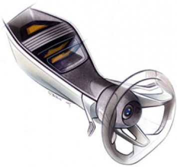 BMW Vision EfficientDynamics Interior Design Sketch