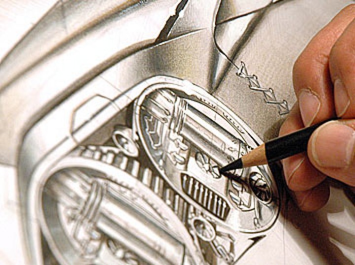 Pencil drawing process