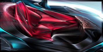 DS X E Tense Concept Interior Design Sketch Render