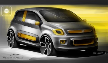 Fiat Uno Concept Design Sketch Rendering Marco Gianotti