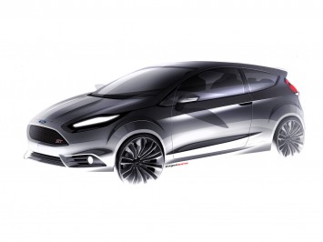 Ford Fiesta ST Concept Design Sketch
