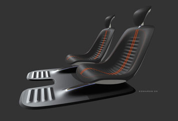Ford Start Concept Seat Design Sketch