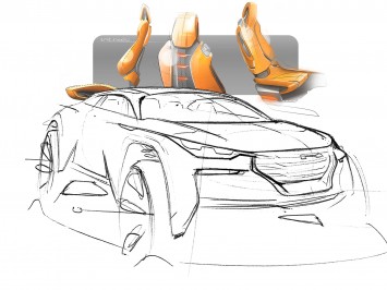 Hyundai Intrado Concept Design Sketches