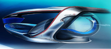 IED Pininfarina A-Craft Concept - Design Sketch Render