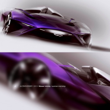 Infiniti Concept Design Sketch by Arthur Coudert