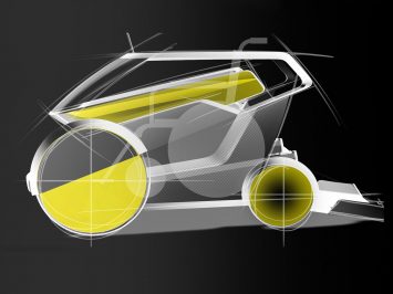 Italdesign WheeM i Concept Design Sketch