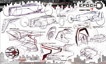Kumho Epoch Concept design sketches