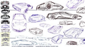 Lamborghini Miura Nuovo Design Sketches