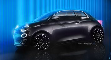 New Fiat 500 Design Sketch Render by Dario Pellegrino