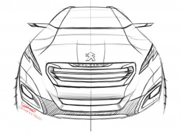 Peugeot Urban Crossover Concept - Design Sketch