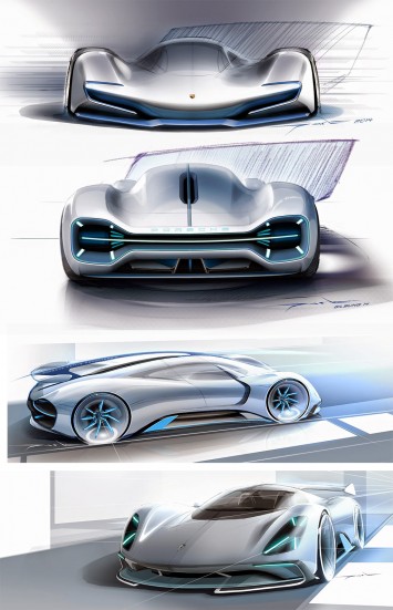 Porsche Electric Le Mans 2035 Concept Design Sketches by Gilsung Park