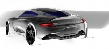 Porsche Panamera Concept Design Sketch by Mike McGee
