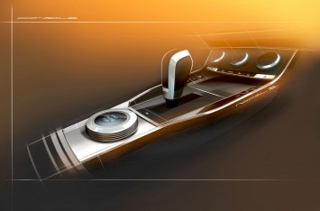 SEAT 20V20 Concept - Interior Design Sketch - Center Tunnel